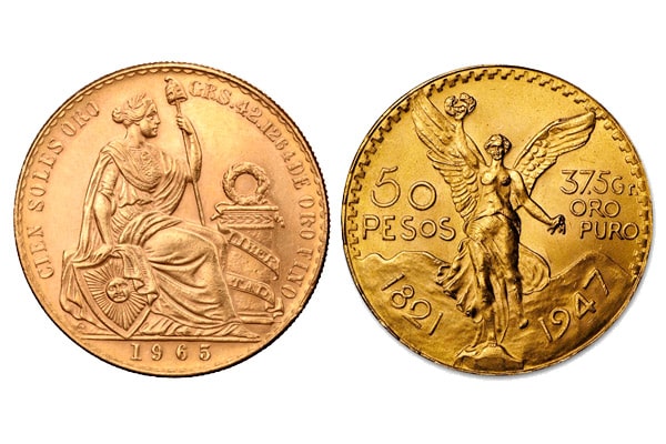 Compra de monedas de oro