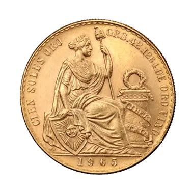 Moneda de Oro Sol Peruano