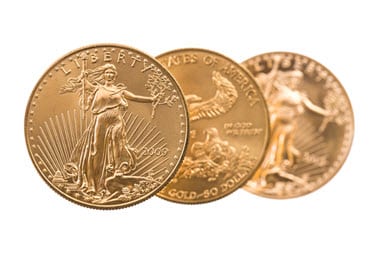Monedas de oro fino