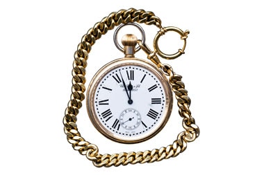 antiguo reloj de bolsillo de oro 18k