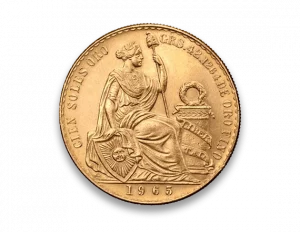 Moneda de Oro Sol Peruano