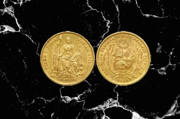 Moneda de Oro 20 Soles de Peru