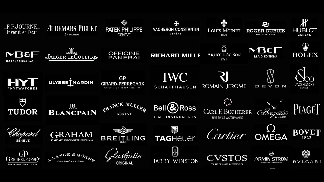 Logos de marcas de relojes de lujo