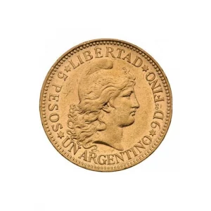 Compra y Venta de Moneda Argentino de Oro de 5 pesos