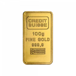 lingote de oro suizo credit suisse 100 gramos